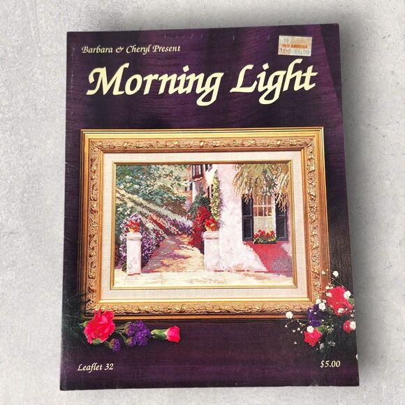 Vintage Barbara & Cheryl Cross Stitch Pattern Morning Light Leaflet 32 - Picture 1 of 2